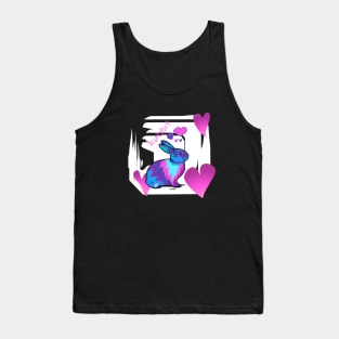 Colorful cute Rabbit Tank Top